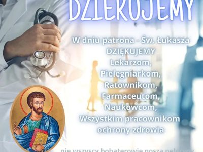 Patron Służby Zdrowia – Święty Łukasz i modlitwa za medyków w Parafii Niewiadom